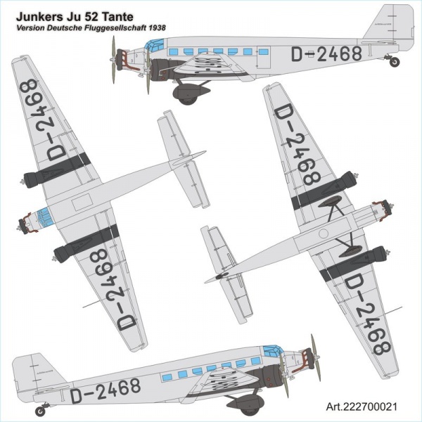 Junkers JU 52/3m Civil airliner<br /><a href='images/pictures/ETH_Arsenal/222700021b.jpg' target='_blank'>Full size image</a>
